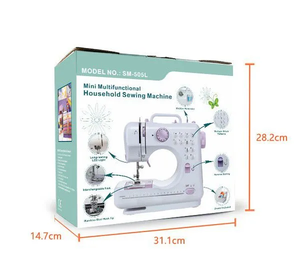 505 Multi-functional Household Sewing Machine Electric Mini Handheld Sewing Machine photo-3