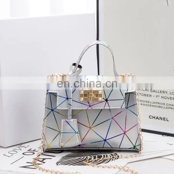2021 Rhombus Lock Chain, Shoulder Messenger Female Bag Office Line Women New Arrive Handbag Purse Cross Body Purse/ photo-5