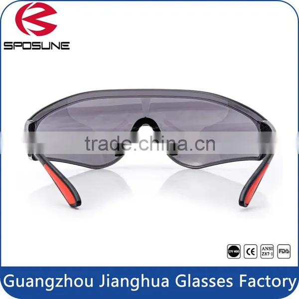 China Manufacturers Wholesale Industrial Grey Anti uv Lens En166 Safety Glasses With Soft Rubber Nose Padded photo-4