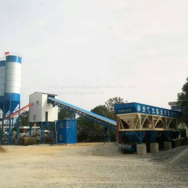 New Design Hzs120 Stationary Ready Mixed Concrete Batching Plant China Factory Price