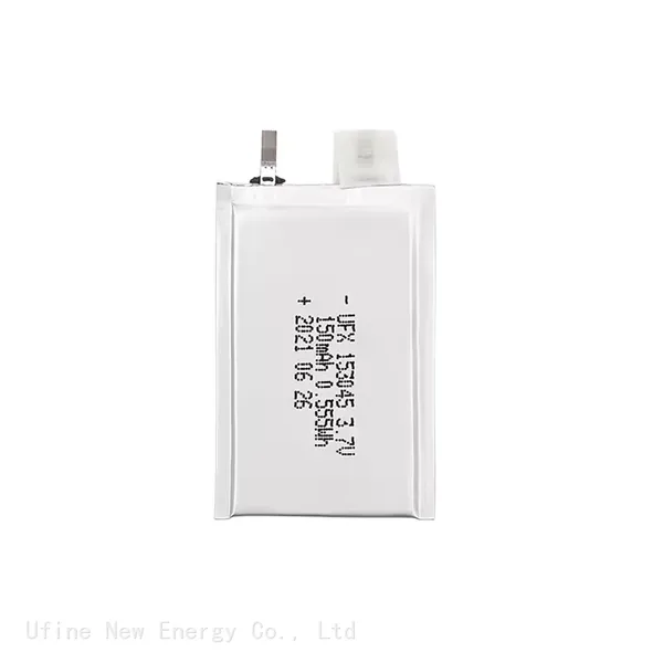 Li-ion Cell Supplier Wholesale Recording Pen Battery UFX 153045 150mAh 3.7V Low-Temperature Discharge Battery