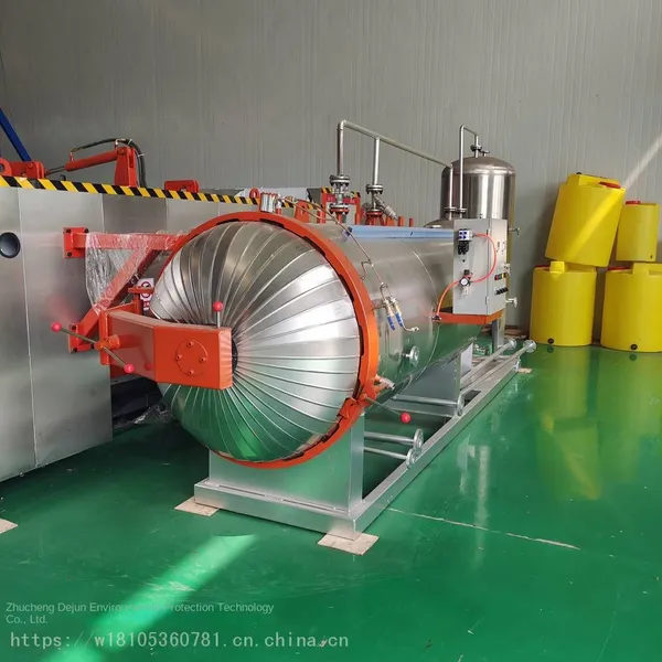 batch processing of 500kg harmless treatment equipment for diseased and dead pigs. dejun 1022/a type wetting machine.