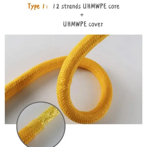 LidaRope Good Price Double Braided UHMWPE Towing Rope photo-3