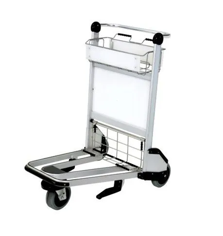 3 Wheels Aluminum Airport Passenger Baggage Hand Luggage Price Trolley photo-2