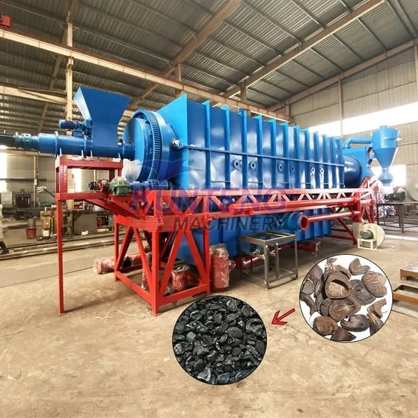 Coconut Shell Walnut Shell Carbonizing Continuous Carbonization Furnace for BBQ Charcoal Raw Material EPC