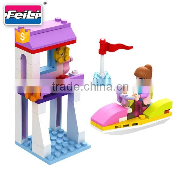 Cheap Toys for Kids Cogo Girls Blocks 2 in 1 Funny Building Bricks Toys photo-2