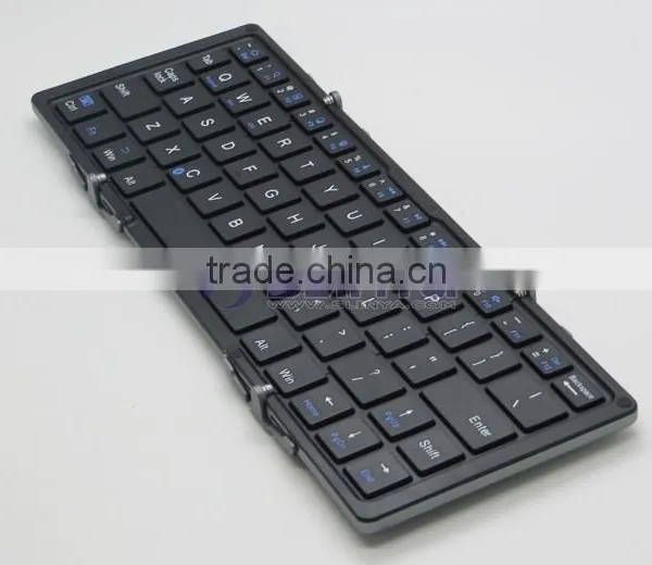 Folding Mini Ultra-thin WirelessBluetooth Keyboard For Smartphone Tablet PC Compatible With IOS Android Window System photo-3
