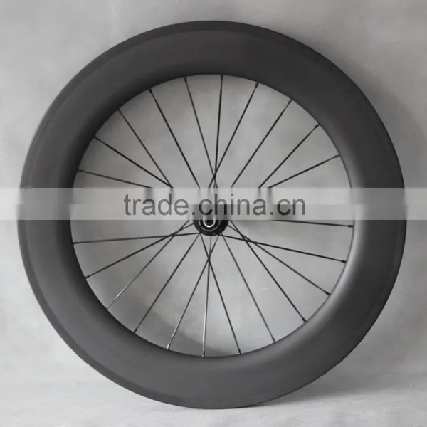 Carbon Bicycle Wheelset 86mm Clincher Road Bike Wheels 27mm Width W56C photo-4