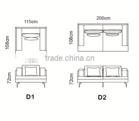 2015 Modern Design New l Shaped Sofa Top Grain Leather Furniture Living Room MS1203 photo-4