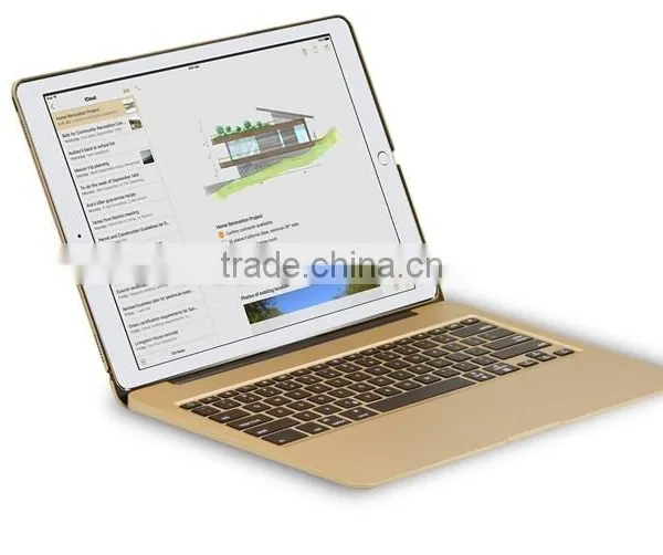 Exquisite Aluminum Case With Power Bank Bluetooth Keyboard for IPad Pro