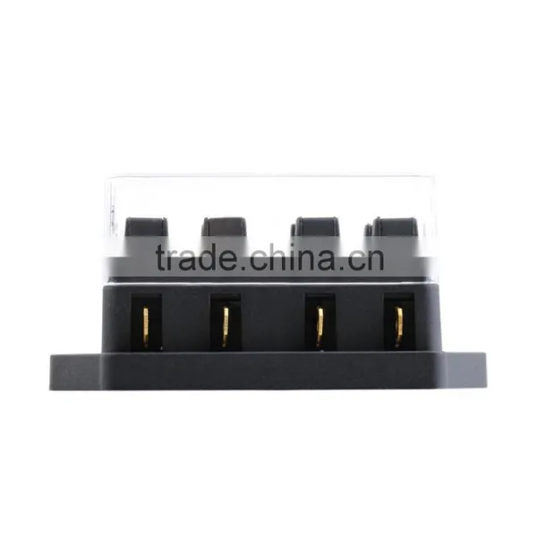 4 Way Fuse Box DC 12V 24V Max DC 32V Circuit Car Trailer Auto Blade Fuse Box Block Holder ATC ATO 2-input 4-ouput Wire photo-2