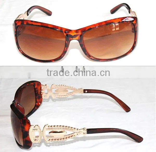 Red Tortie Woman Eyeglasses With Metal Mixed Temple, New Trend 2015 Sunglasses