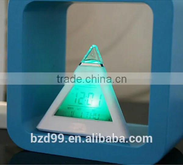 Multi-functional Countdown Colorful Back Light Alarm Electric Desk Calendar Clock/ Electronic Gift Items Manufacturer photo-2