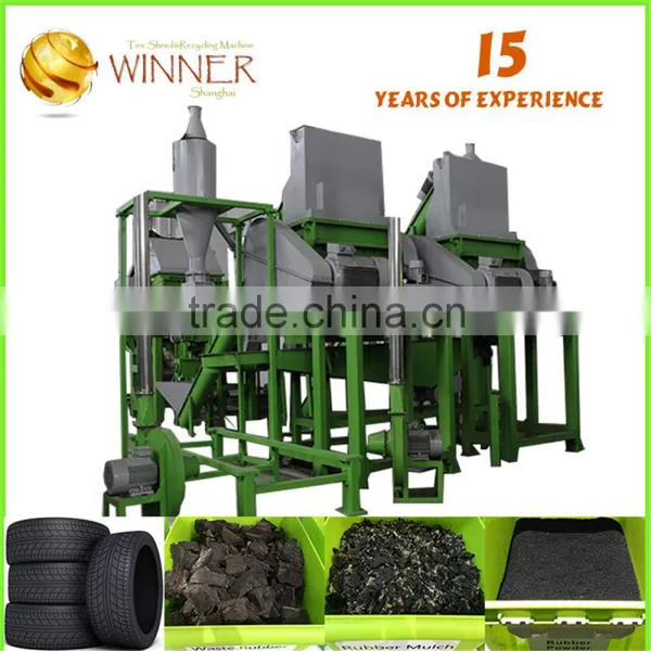 Waste Crusher Rrecycled Tire Rubber Buckets Granules photo-2