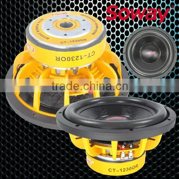 Cometa CT-1230OR 12inch 2000W Orange Subwoofer/powered Speaker for Car/speaker Subwoofer 1000w Car photo-2