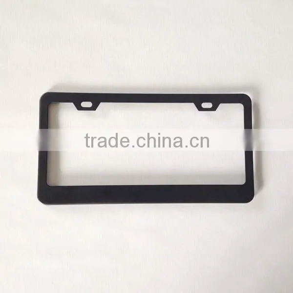 Wholesale USA Standard Stainless Steel Matt Black Blank Car License Plate Frame,number Plate Frame photo-2
