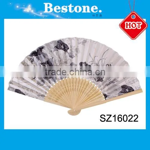 Popular Foldable Souvenir Bamboo Hand Fan for Wedding photo-5