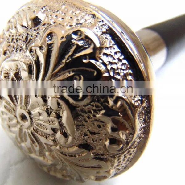 Designer Brass Walking Stick/Antique Beautiful Walking Stick/Black Wood Walking Stick Wk1118
