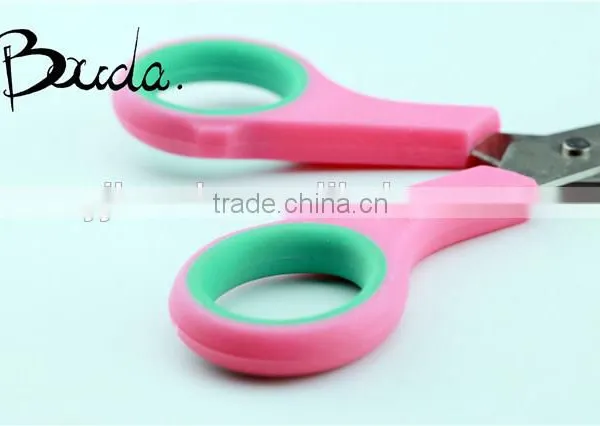 Good Quality Colourful Soft Handle Office Scissors/student Scissors BD-S1618 photo-2