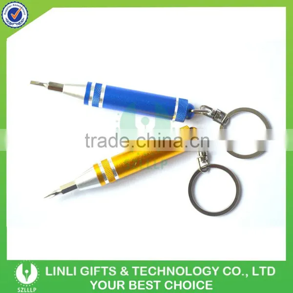 Torch Shaped Metal Aluminium Tool Kit Keyring photo-2