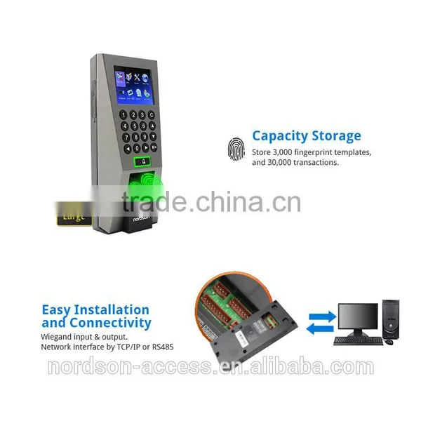 Easy to Use Metal Time Attendance Touch Screen for Biometric Fingerprint Access Control System photo-6