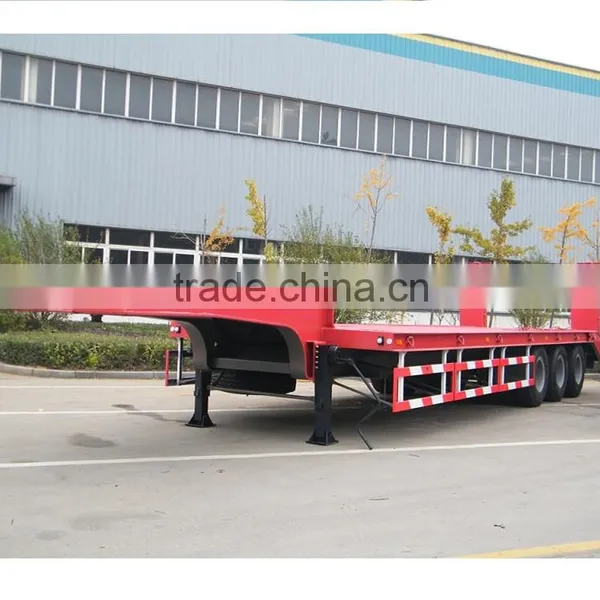 Distributors and Factory Supply ATVs Heavy Duty Truck Towing Low Bed Semi Trailer for Saudi Arabia