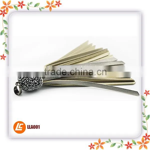 Exquisite Cheap Decorative PU Leather Tassel for Necklace in 2015 photo-2