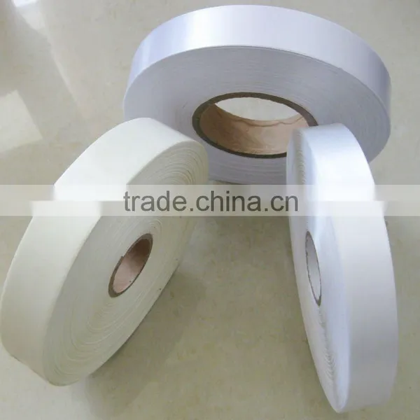 Single Face Printed White Polyester Ribbon