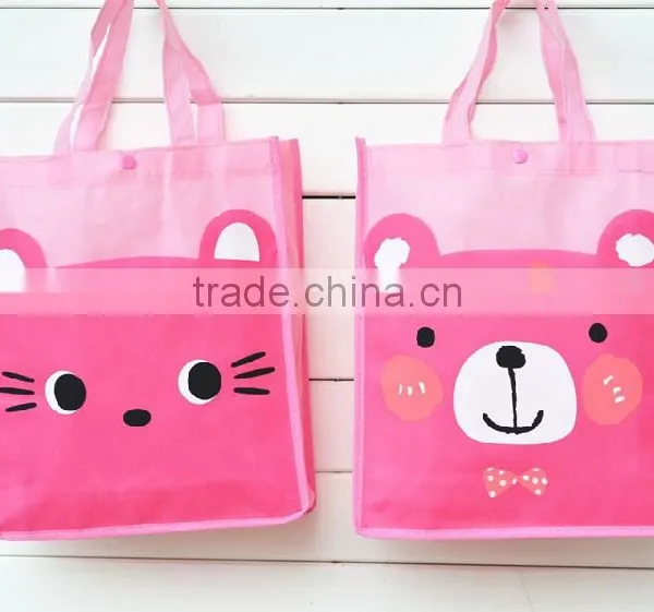 Full Printing Non Woven Bag Student Handle Lovely Bag for Shopping photo-4