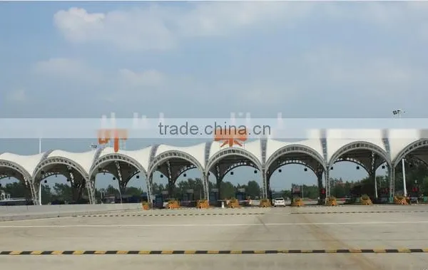 Energy-saving PVDF Architecture Tensile Membrane Structure Petrol Stations Sunshade photo-2