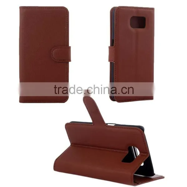 Hot New Products for 2015 ,two Card Holder Leather Case Cover for Samsung Galaxy S6 G9200 photo-2