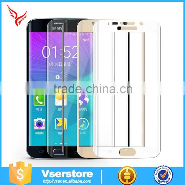 Mobile Phone Accessories For Samsung Galaxy S6 Edge 3D Full Covered Tempered Glass Screen Protector photo-6