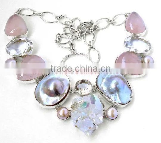 925 Silver Jewelry With Precious And Semiprecious Stones
