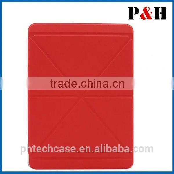 2014 New PU Leather Multi-Folding Folio Wallet Case for IPAD AIR 2 /IPAD 6 photo-5
