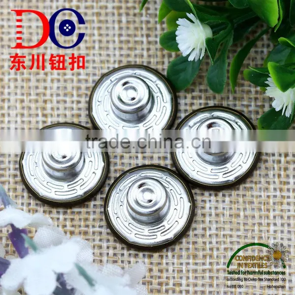 Metal Logo Customized Double Pin Button Brass Jeans Button,Double Sided Buttons for Jean Wear photo-6
