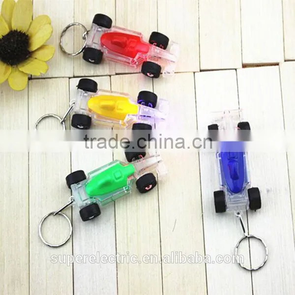 Professional Design Hot Sale Led Key Chain Plastic Custom Led Light Keychain Car Shape photo-2