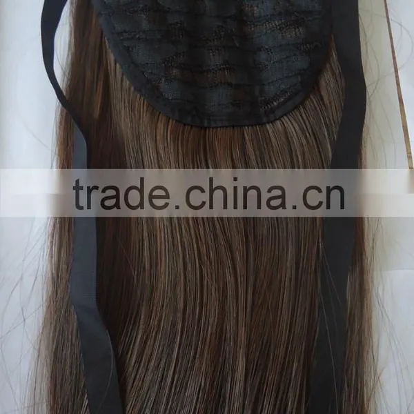 Brazilian Human Hair Drawstring Ponytail photo-4