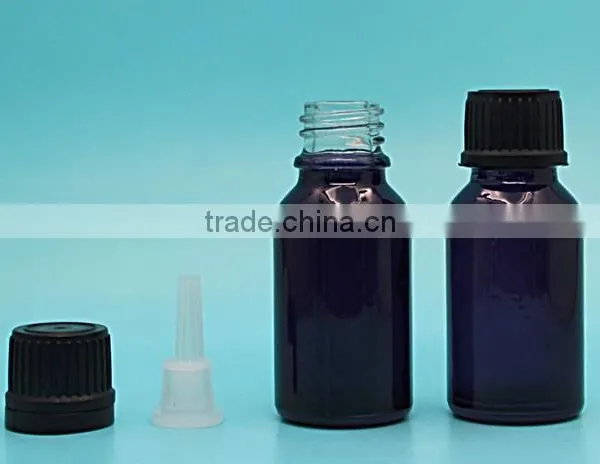15ml Blue Glass Inner Dropper Bottle for Essential Olive Oil photo-2
