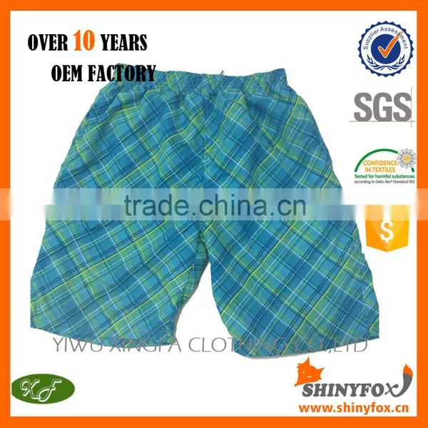 4 Way Stretch 100% Polyester Hot Selling Custom Brand Beach Shorts
