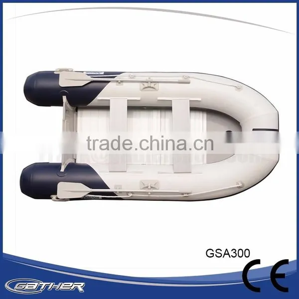 Gather CE Certificate Alumium Floor Inflatable Fishing Boat Pvc photo-2