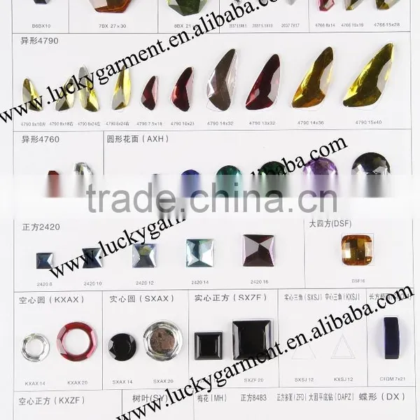 2015 LATEST!! LUCKY Highest Quality Flat Back Sew-on Resin Epoxy MANTIANXING photo-2