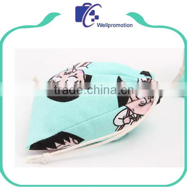 Print Cotton Drawstring Bags for Teenagers photo-5