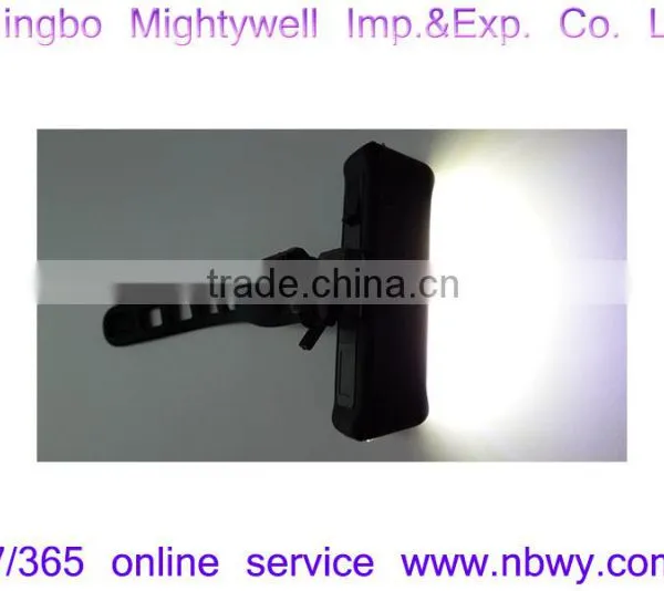 USB Rechargeable Bicycle Safety COB Light photo-4