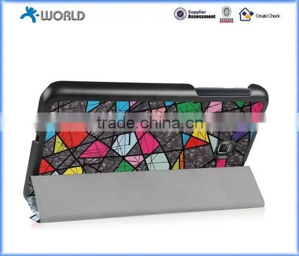 Tri Folding Color Printing Leather Case for Samsung Galaxy Tab A 7.0, Leather Case for Samsung Tab A 7.0 (T280) photo-3