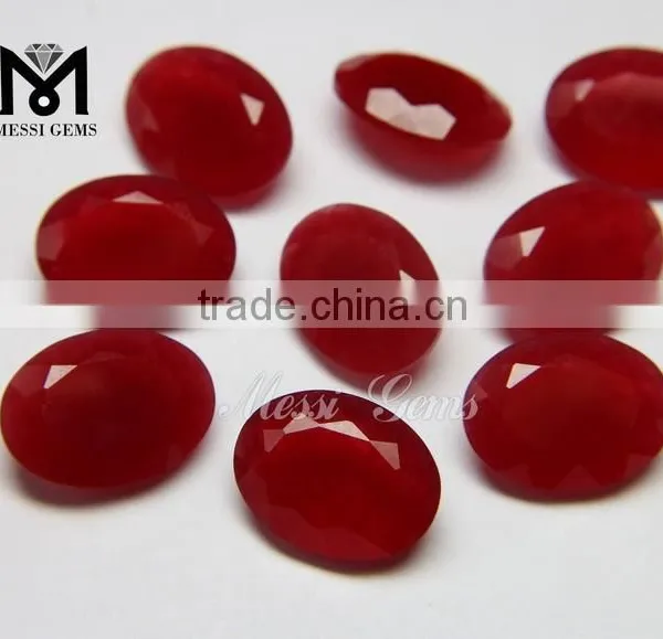 Wholesale Red Quartz Oval Cut Loose Jade Gems photo-4