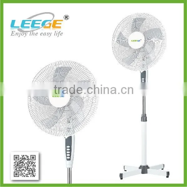FS40-68 16" White Stand Fan With 5 PP Blades photo-2