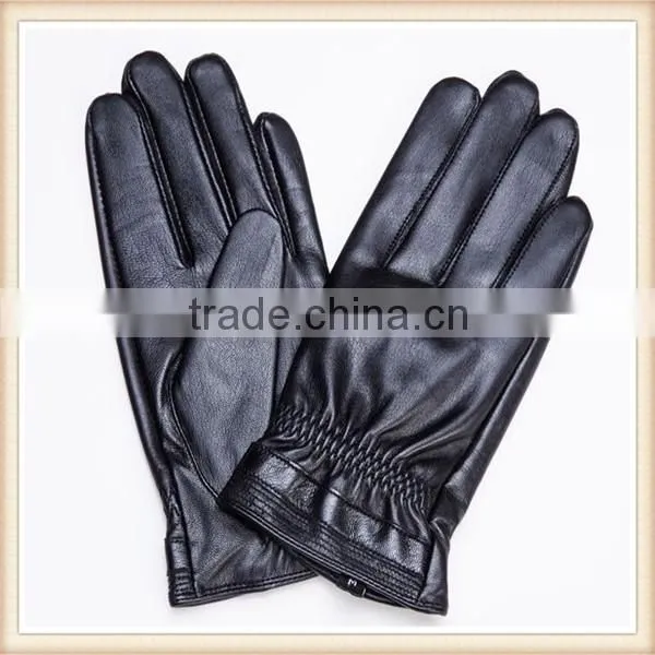 Factory Price 100% Authentic Leather Men Worker Motorcycle Gloves photo-2