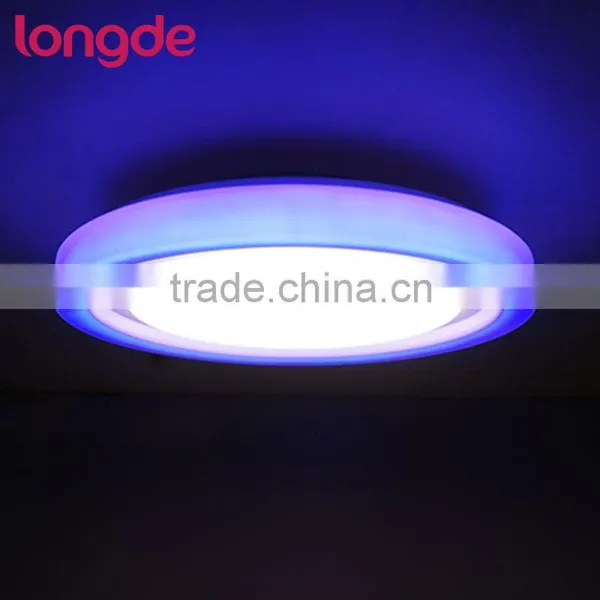 22W Dimmable RGB Single CCT LED Ceiling Light With Remote for Home