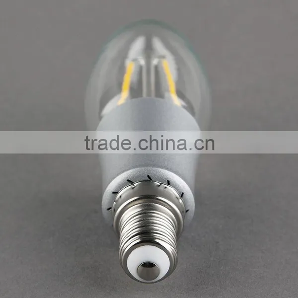 Haining Vintage Led Filament Bulb C35 With Plastic Silver Plated 2W E14 110V photo-3