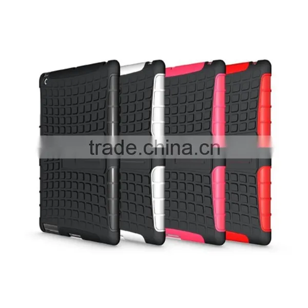 Dual Layer Slim Hybrid Case Tablet Cover 2 in 1 Dual Layer Case With Kickstand TPU PC for Ipad 2 3 4 photo-5